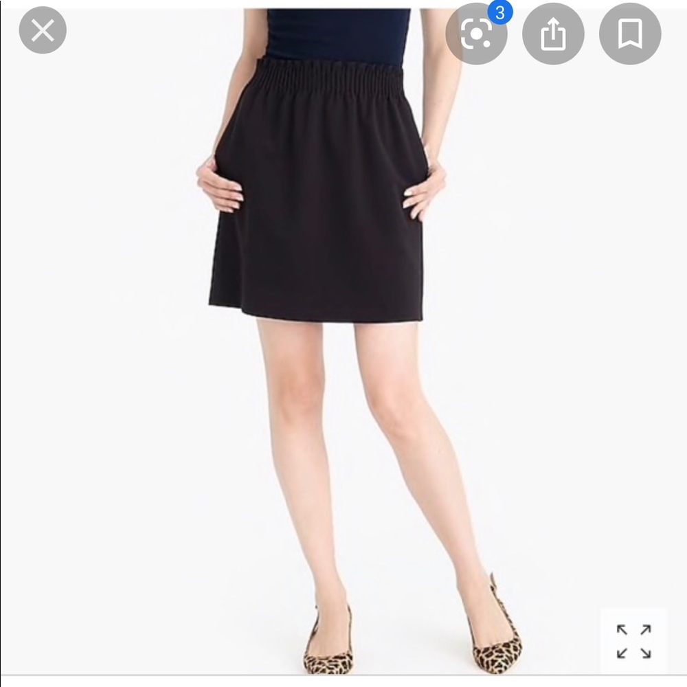 J. Crew black skirt